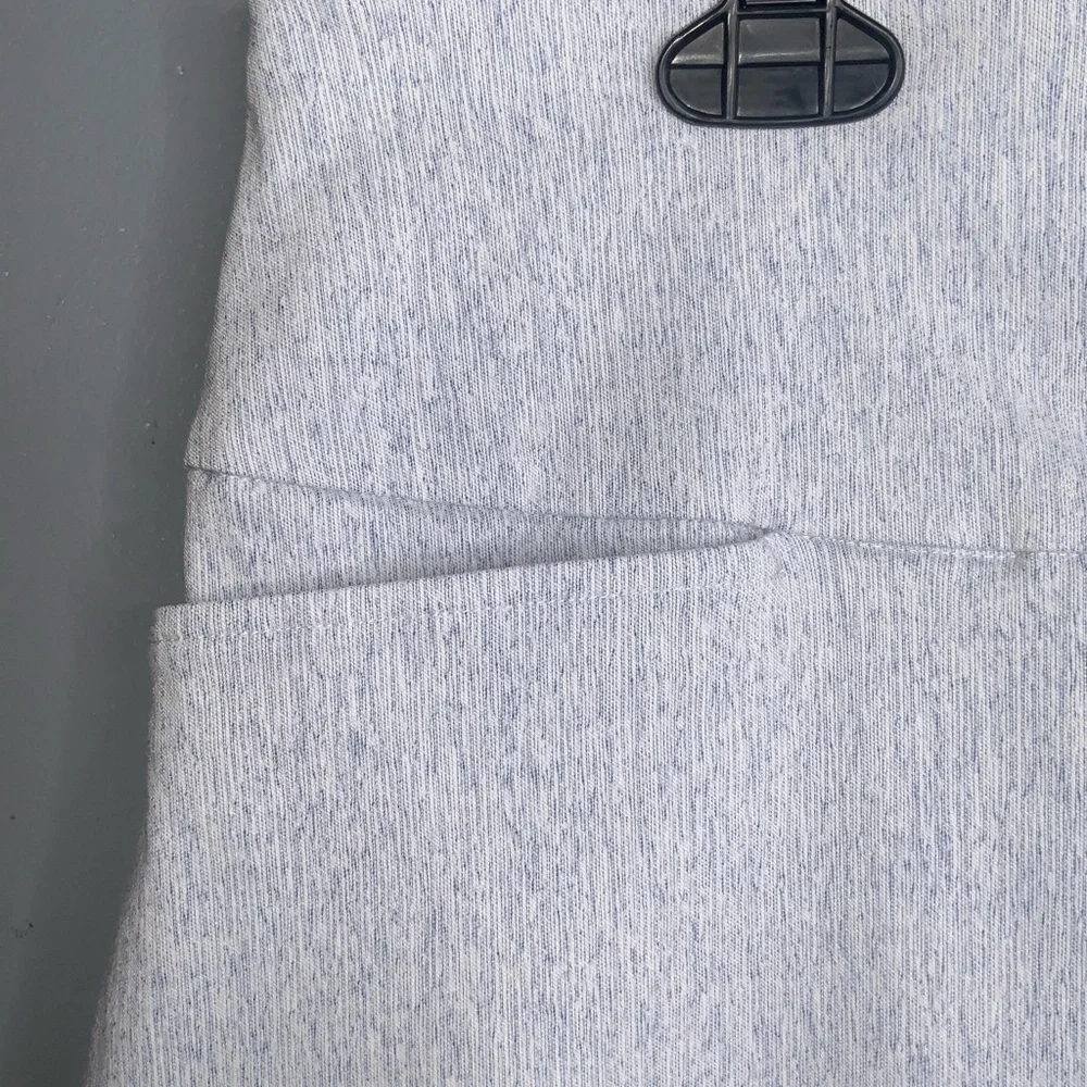 S.C. & Co. Pale Blue Heathered Stretchy Skort Athletic Sporty Pockets XL